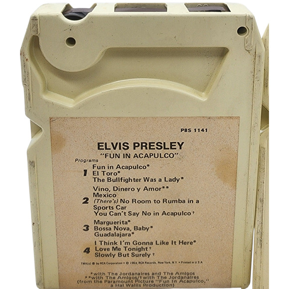 Set Of Three Elvis Presley 8-Tracks Fun In Acapulco Moody Blue Something For Eve - Picture 5 of 7